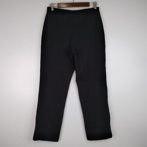 Susan Graver Pull On  Straight Leg Black Pants Size S - Picture 8 of 10